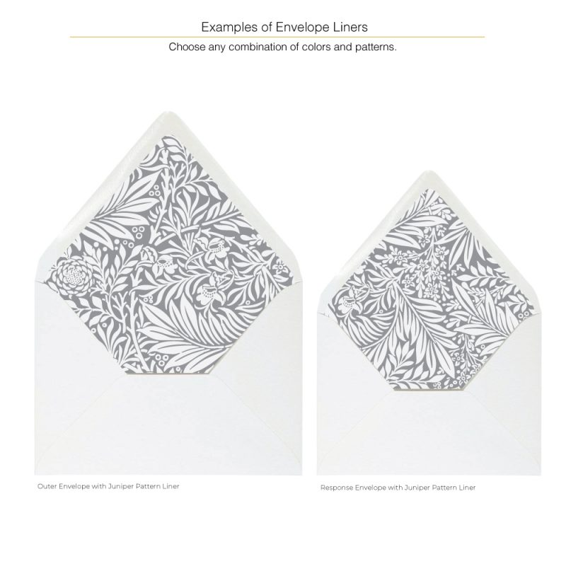 Envelope Liners for wedding invitations