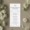 monogram slim wedding program