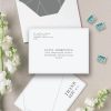 envelope addressing geometric thank you card