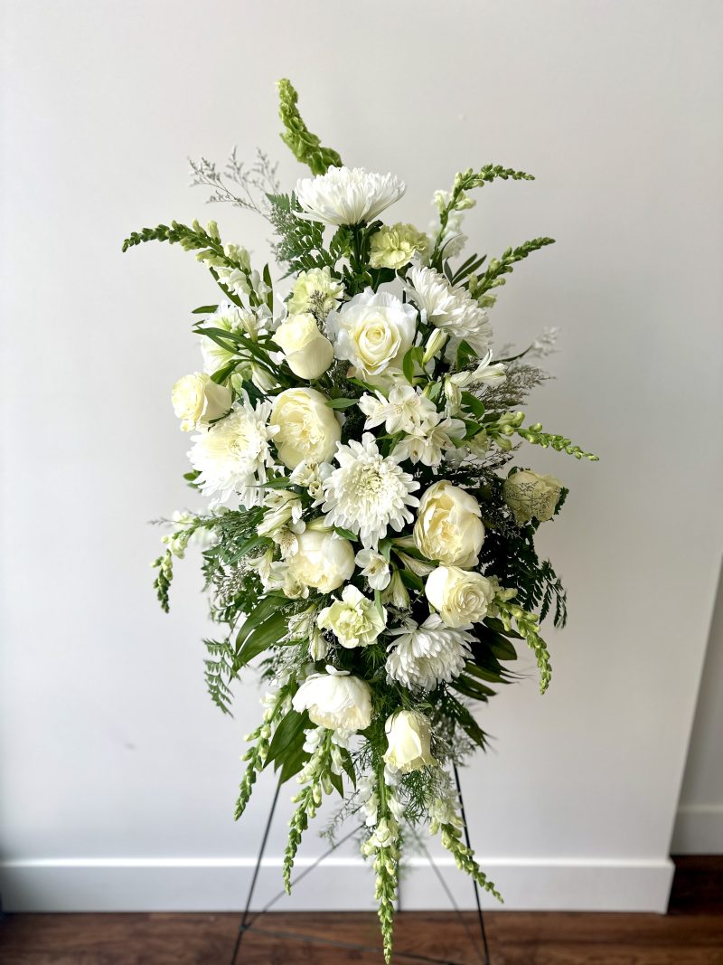 Funeral Spray in White